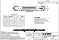 LED flitsbalk amber | 13 serie | ECE-R65 amber | transparant | 1250mm | 12 LED's | 13-00022-E