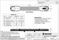 LED flitsbalk amber | 13 serie | ECE-R65 amber | 1500mm | 12 LED's | 13-00023-E