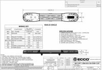 LED flitsbalk amber | 13 serie | ECE-R65 amber | wit midden | 1250mm | 16 LE | 13-01009-E