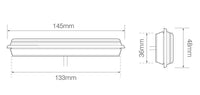 LED achteruitrijlicht slimline inbouw | 12-24v | 0,18m. kabel | 135WMGE