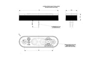 LED markeringslicht wit | 12-24v | 50cm. kabel | MV-5100W