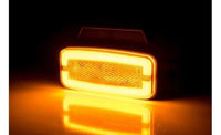 LED markeringslicht amber met beugel | 12-24v | 50cm. kabel | MV-4950A