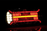 Links | LED achterlicht driehoek reflector | 12-24v | 100cm. kabel | VC-3101