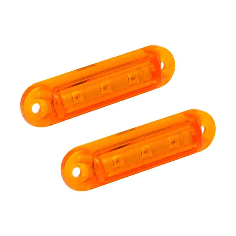 LED markeerlicht amber 24v (set van 2)