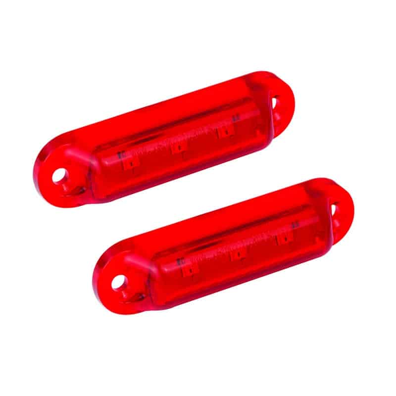 LED markeerlicht rood 12v (set van 2)