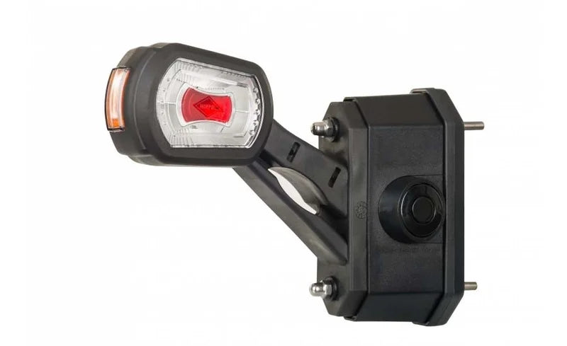LED breedtelamp links met alarm rood-wit-amber 12-24v | MBA-2731RWA
