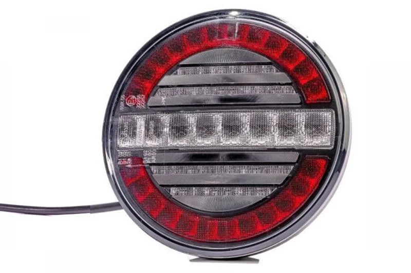 LED mistlicht en achteruitrijlicht (rond) | 12-24v | 100cm. kabel | VMR-214