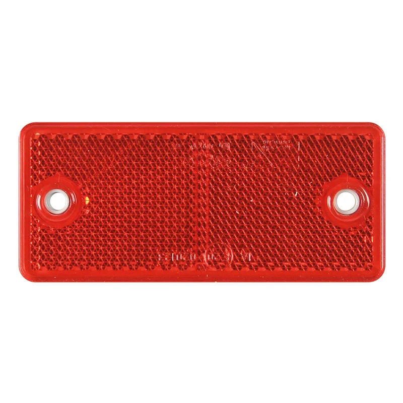 Rode reflector 90 x 40mm. met schroefbevestiging | VRF-501R