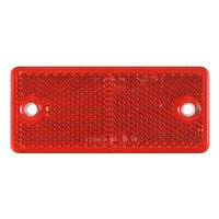 Rode reflector 90 x 40mm. met schroefbevestiging | VRF-501R