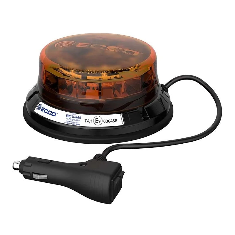 LED R65 Zwaailamp 12-24v Amber - CISPR25 - IP69K - Magneet
  | EB5104AA