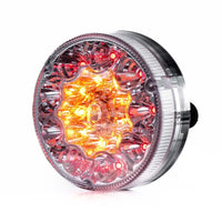 LED achterlicht rond, transparante lens 12-24v 50cm kabel | VC-5400
