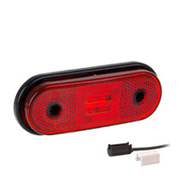 LED markeringslicht rood | 12-24v | 1,5mm². connector | MV-1420R