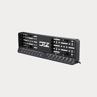 OZZ DLP1 kentekenplaathouder met lichtbalk, zwart met 2 LI