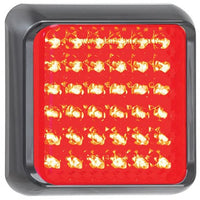 LED remlicht, achterlicht met zwarte rand | 12-24v | 40cm. kabel | 100RME