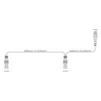 Y-kabel Superseal tbv. Flitser 1x 2-PIN | 2x 3-PIN