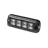 LED R10 Flitser 4-LED wit 12-24v 200cm kabel