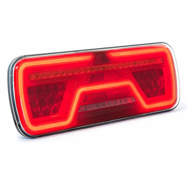 Links | LED neon achterlicht | dynamisch knipperlicht | 12-24v | 200cm. kabel | VC-2001