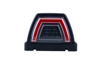 LED toplamp neon rood 12-24v, 50cm kabel