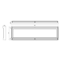 LED kentekenplaathouder incl. verlichting 12-24v, 2m. kabel | 2100