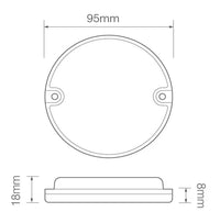 LED achteruitrijlicht | 12-24v | 20cm. kabel | 95WM