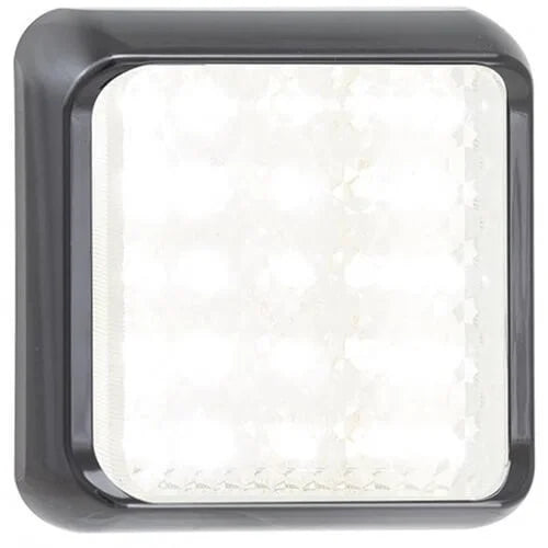 LED achteruitrijlicht met zwarte rand | 12-24v | 40cm. kabel | 80WME