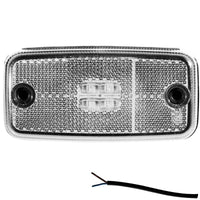 LED markeringslicht wit 12-36V 0,5m. kabel | M10MV-600W