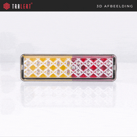 LED achterlicht slimline | 12-24v | 0,18m. kabel | 135ARMGE