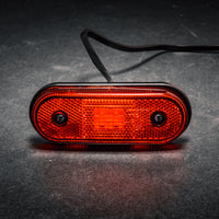 LED markeringslicht rood | 12-24v | 50cm. kabel | MV-1400R