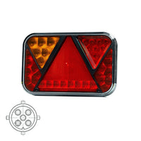 Links | LED achterlicht met mistlicht & kentekenlicht | 12v | 5-PIN | VC-2721B5