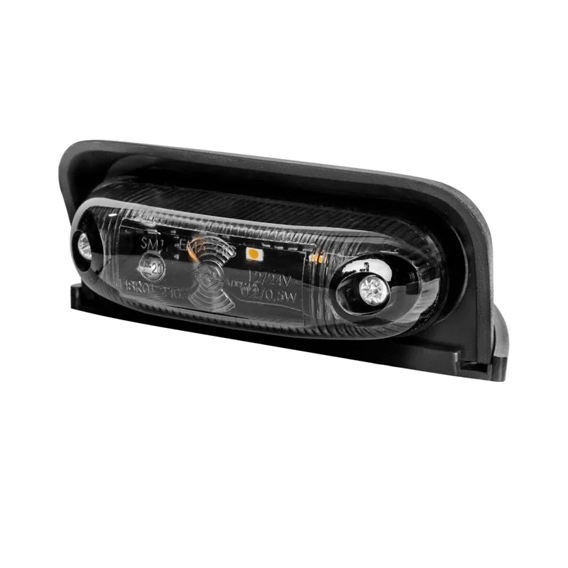 LED dark markeringslicht amber incl. beugel 12-24v 50cm kabel