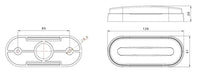 LED markeringslicht amber | 12-24v | 1,5mm². connector. | M10MV-770A