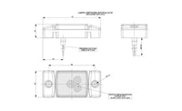 LED markeringslicht amber | 12-24v | 50cm. kabel | MV-4140A