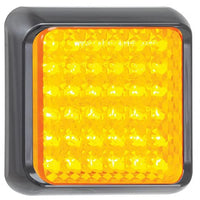 LED knipperlicht met zwarte rand | 12-24v | 40cm. kabel | 100AME