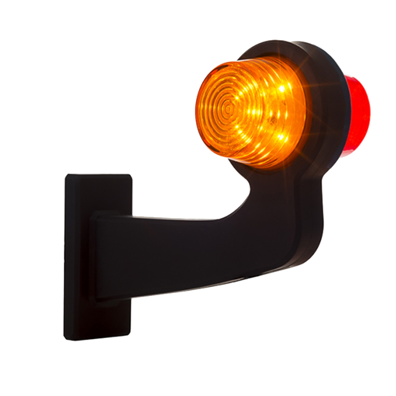 rechts | LED pendellamp | haakse steel | heldere lens | 12-24v | MB-1012RA