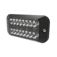 LED flitser | R65 | amber + wit (split) 8-LED | 12-24v | ED3789AC