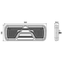 LED neon achterlicht rechts 12-24v 8-PIN's | VC-2002B8.1