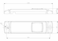 LED markeringslicht rood | 12-24v | 0,75mm². connector | M10MV-193R