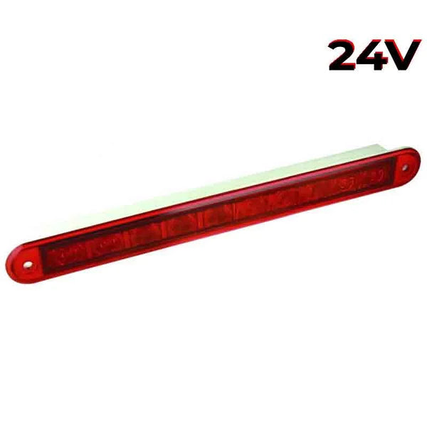 LED combinatielicht slimline rode lens | 24v | 40cm. kabel | 235R24