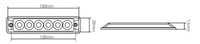 LED flitser 6 LED's | R65 | ultra platte slimline | amber | 10-30v | S11F6002