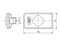 LED markeringslicht amber 24v 2PIN AMP MCP 2.8 Volvo-Renault | 198620