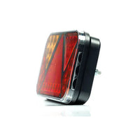 Links | LED achterlicht met mistlicht & kentekenlicht | 12v | 100cm. kabel | VC-2721