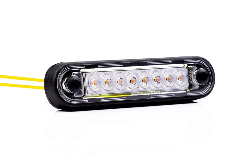 LED markeringslicht -lang amber | 12-24v | 0,15m. kabel | MV-2400LA