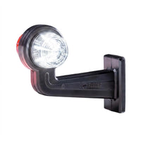 LED breedtelamp set 12-24v | rood-wit | 195mm paal