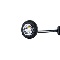 LED markeerlicht wit met R65 flitser 12-24v 200cm kabel