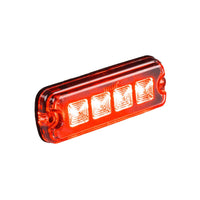 LED R10 Flitser 4-LED rood 12-24v 200cm kabel