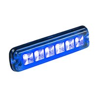 LED R65 Flitser 6-LED blauw 12-24v 200cm kabel