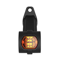 Links | LED breedtelamp met schuine steel | 12-24v | 0,75mm². connector | M10BV-711RWA