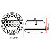 LED mistlicht | 12-24v | zonder. kabel | 140FSTIM