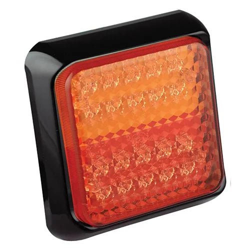 LED achterlicht met zwarte rand | 12-24v | 40cm. kabel | 100BSTIME