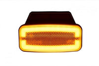 LED markeringslicht amber met beugel | 12-24v | 50cm. kabel | MV-4950A
